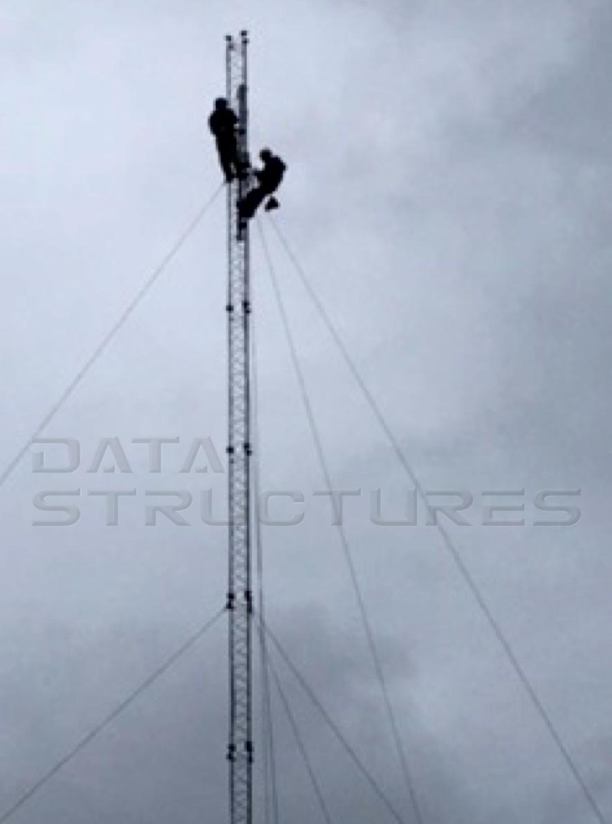 Data Structures team decommission a met mast
