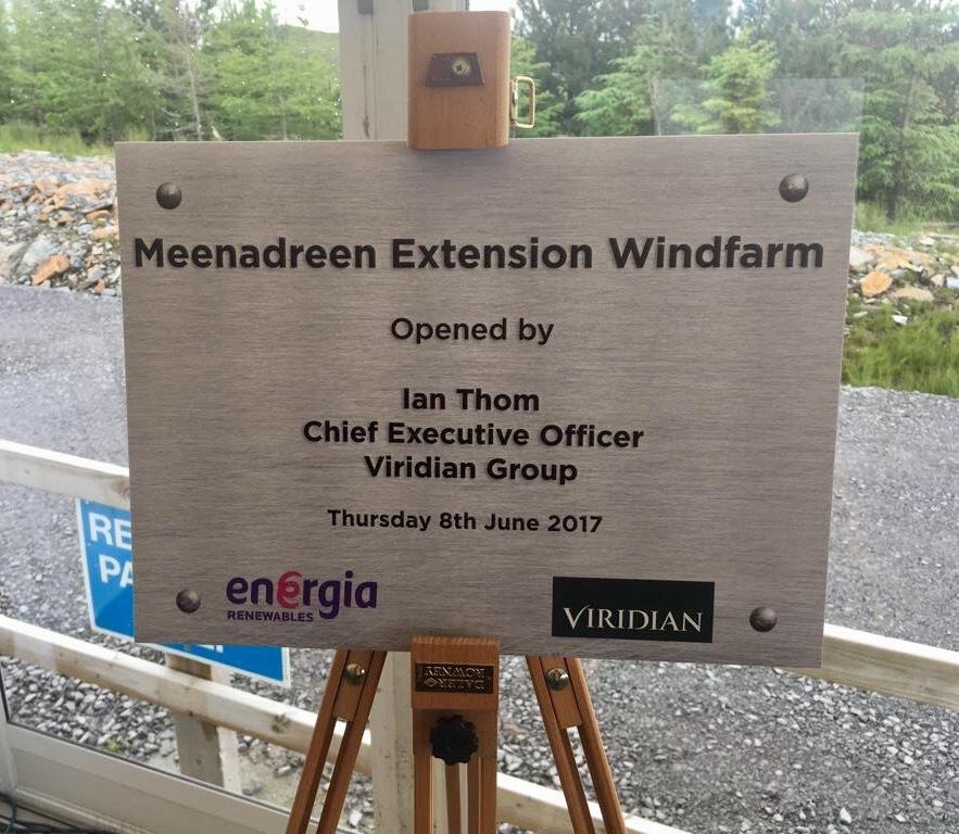 The official opening of Meenadreen Extension Windfarm