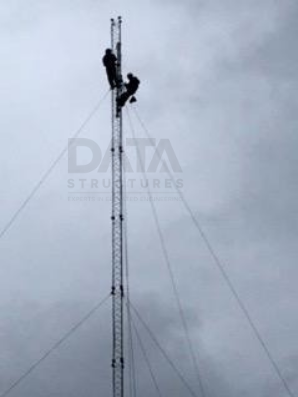 Data Structures team decommission a met mast